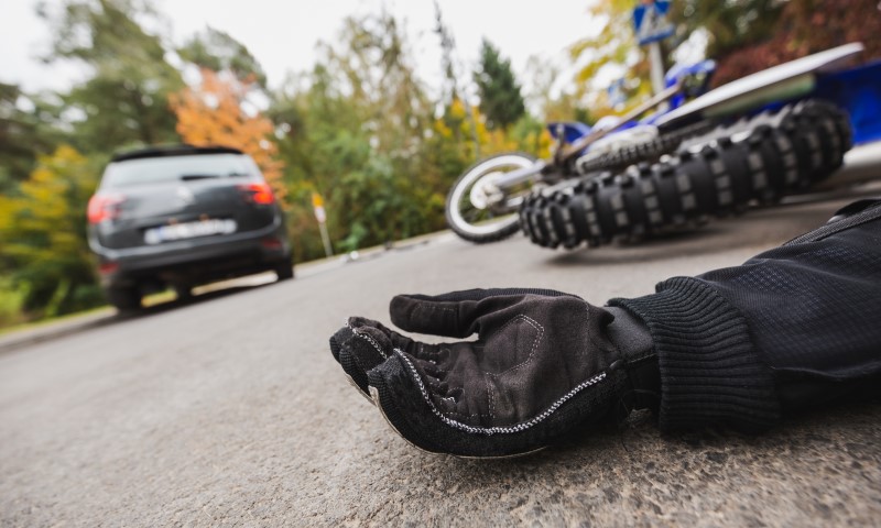What should you do after a motorcycle crash
